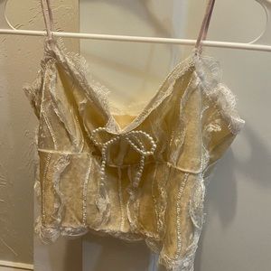 pearl velvet top